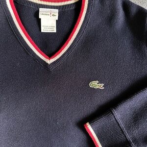 Lacoste Live! Made-in-France V Neck Sweater